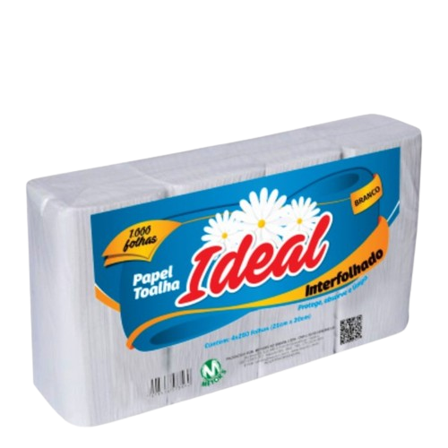 Papel Toalha Ideal 1000fls Neutro